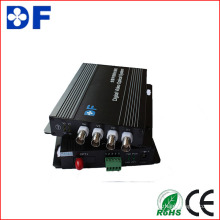 4CH Video + 1CH RS485 Daten Optischer Video Konverter